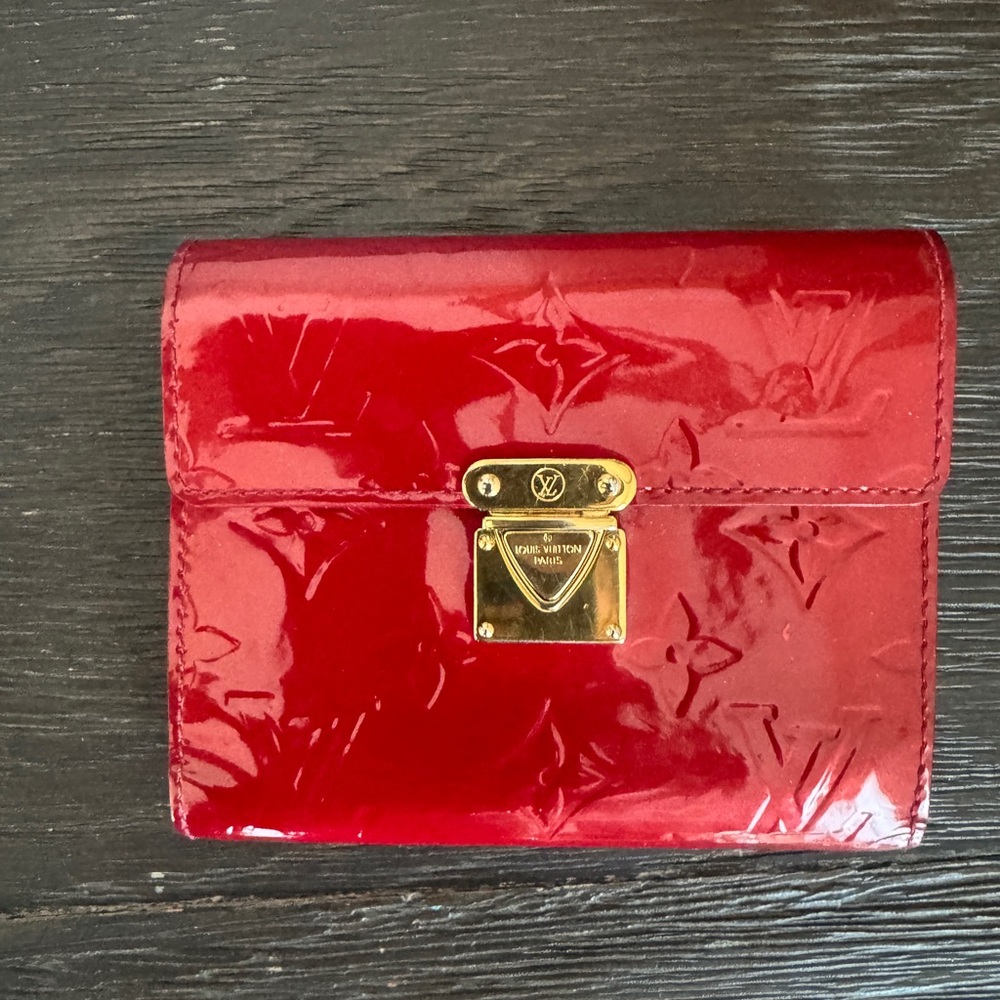 Louis Vuitton Cherry patent leather wallet